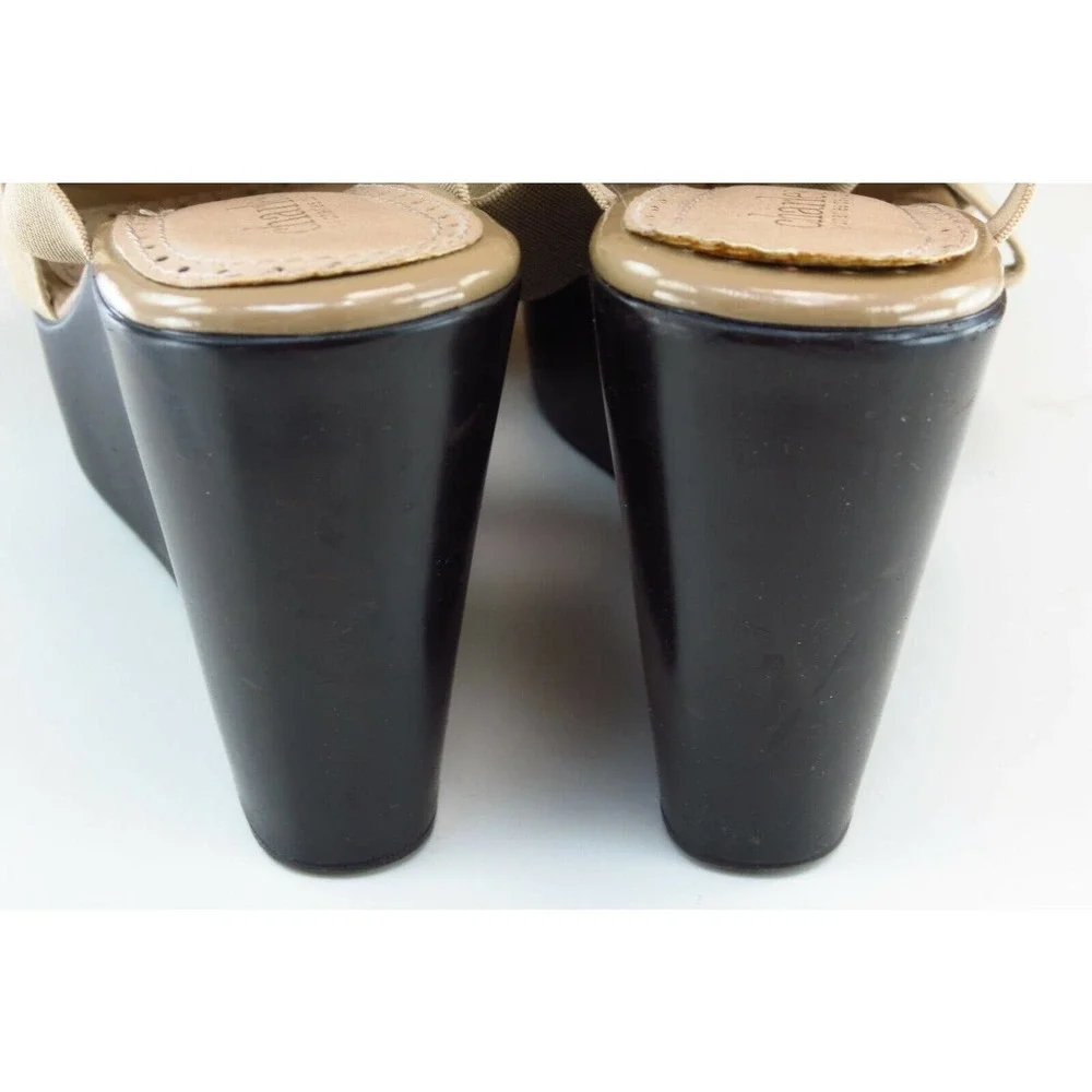 CHARLES DAVID Size 8 M Beige Slide Synthetic Women Sandal Shoes‎